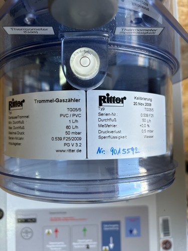 QCAL GDX600 MFC Ritter TG 05 gas meter with memory for gases GSB-S10 #2 - 第 3/14 張圖片