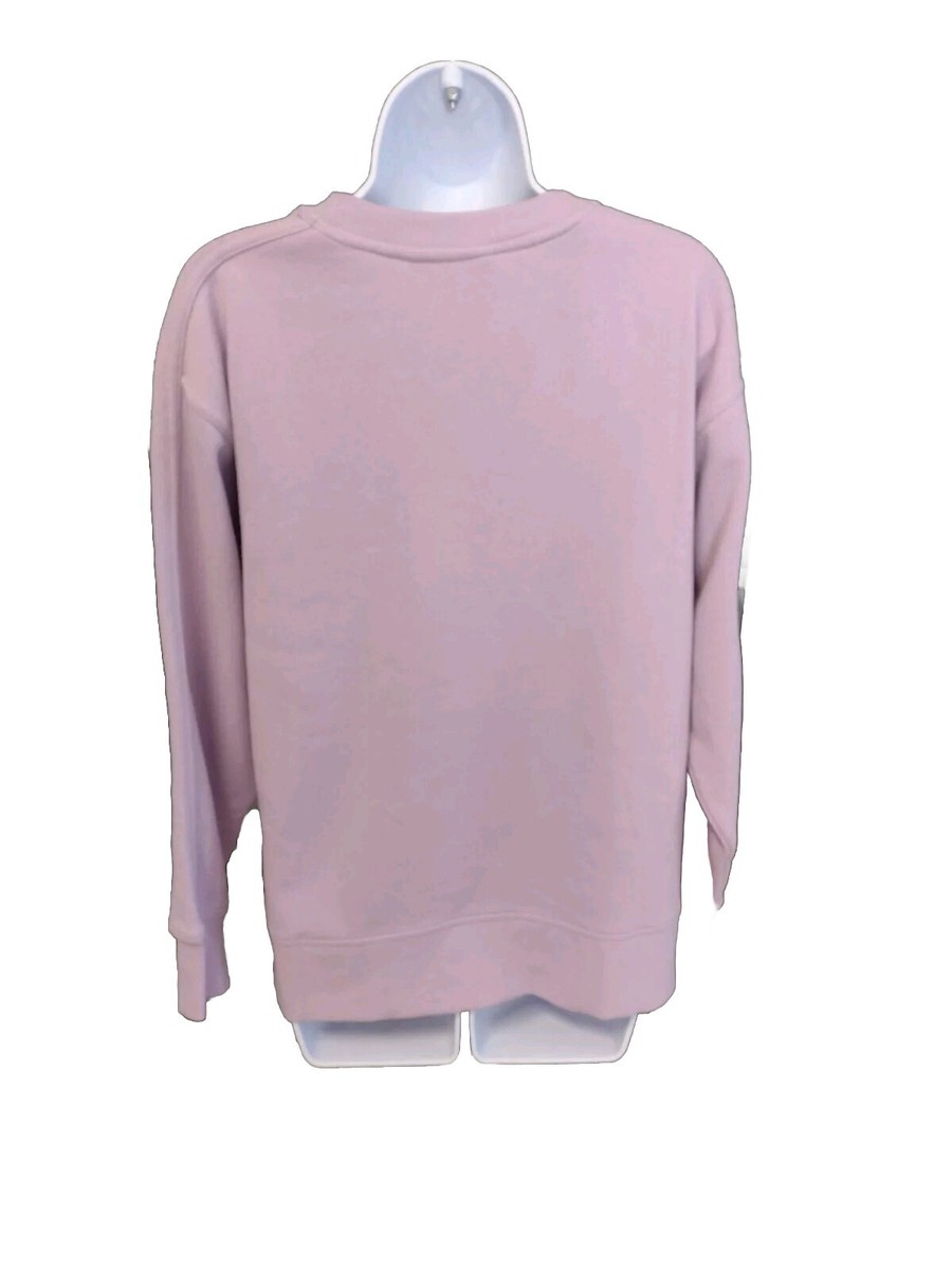 DKNY Sweatshirt Women's Size Small Long Sleeve Lavender Fleece Lined Pullover  View 6