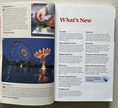 Lonely Planet Chicago (Travel Guide) Pull-out Map Local Secret 8th Edition 2017 - Picture 8 of 9