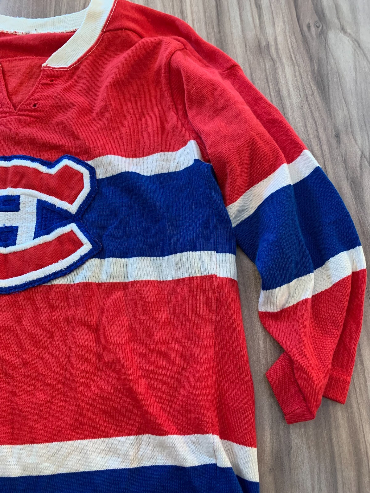 Vintage Montreal Canadiens Old Hockey Jersey Sweater Sporting Sandow