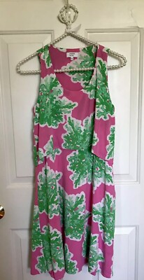 CROWN & IVY $89 Pink Green Coral Print Sleeveless Layered Shift Dress Size 4 | eBay CROWN & IVY $89 Pink Green Coral Print Sleeveless Layered Shift Dress Size 4 | eBay