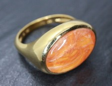 GOLDJUNGE69 * TERRA OPALIS EDELSTEIN RING (16) FEUEROPAL TRIPLETTE 925er SILBER/