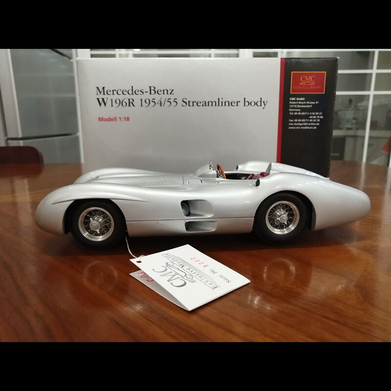 CMC 1:18 Mercedes-Benz W196R 1954/55 Streamliner Body Silver CMC 1:18 Mercedes-Benz W196R 1954/55 Streamliner Body Silver