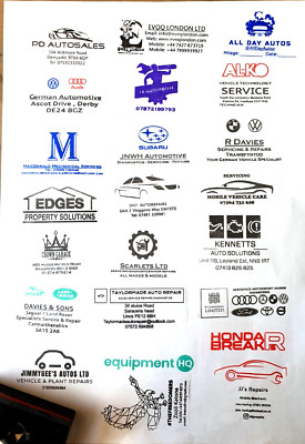 Ihre Garage maßgeschneiderte Briefmarken Farbe, Text, LOGO, Firma LTD Geschäft