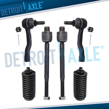 Front Inner Outer Tie Rod End & Boot Set for 2003 2004 2005 2006 2007 2008 FX35