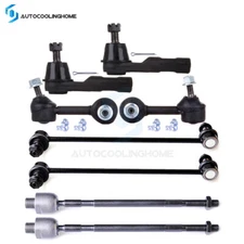 8pcs Front Inner Outer Tie Rod Ends Sway Bars For 2007-2009 2010 2011 Honda CR-V