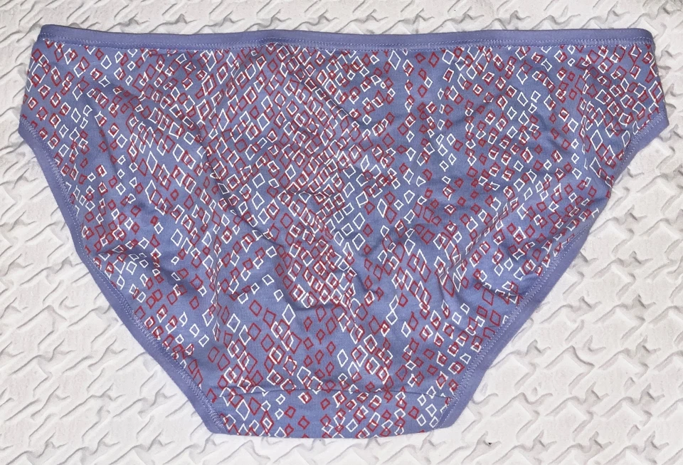 CALVIN KLEIN Forma Algodón Estampado Azul Blanco Bikini Panty Ropa Interior Mujer Talla S 5 Foto 2 de 4