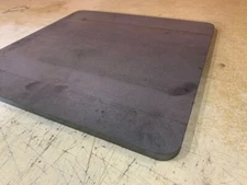 3/8" x 14" x 18" Pizza Steel Plate, Rounded Corners A36 Steel, 0.375" Thick