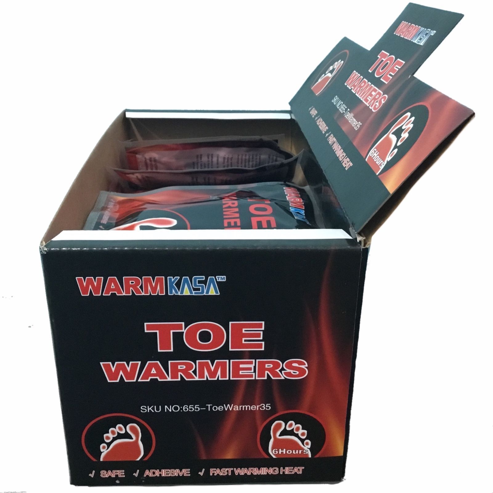Warm KASA 35 Pairs Hot Toe Warmers Pack Heat Feet Foot Sole 2 Heaters