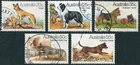1980 Australian Dogs Set Of 5 Good To Fine Used