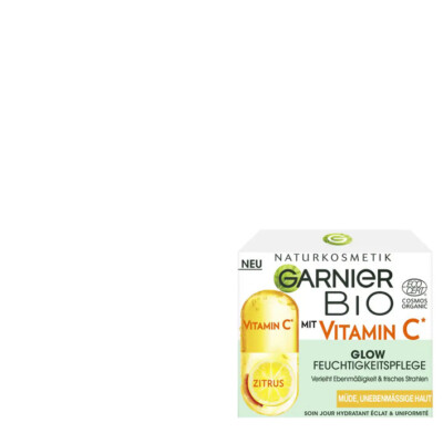 2tlg. Garnier Bio Tagescreme Vitamin C Glow Tagescreme für müde Haut &  + Band