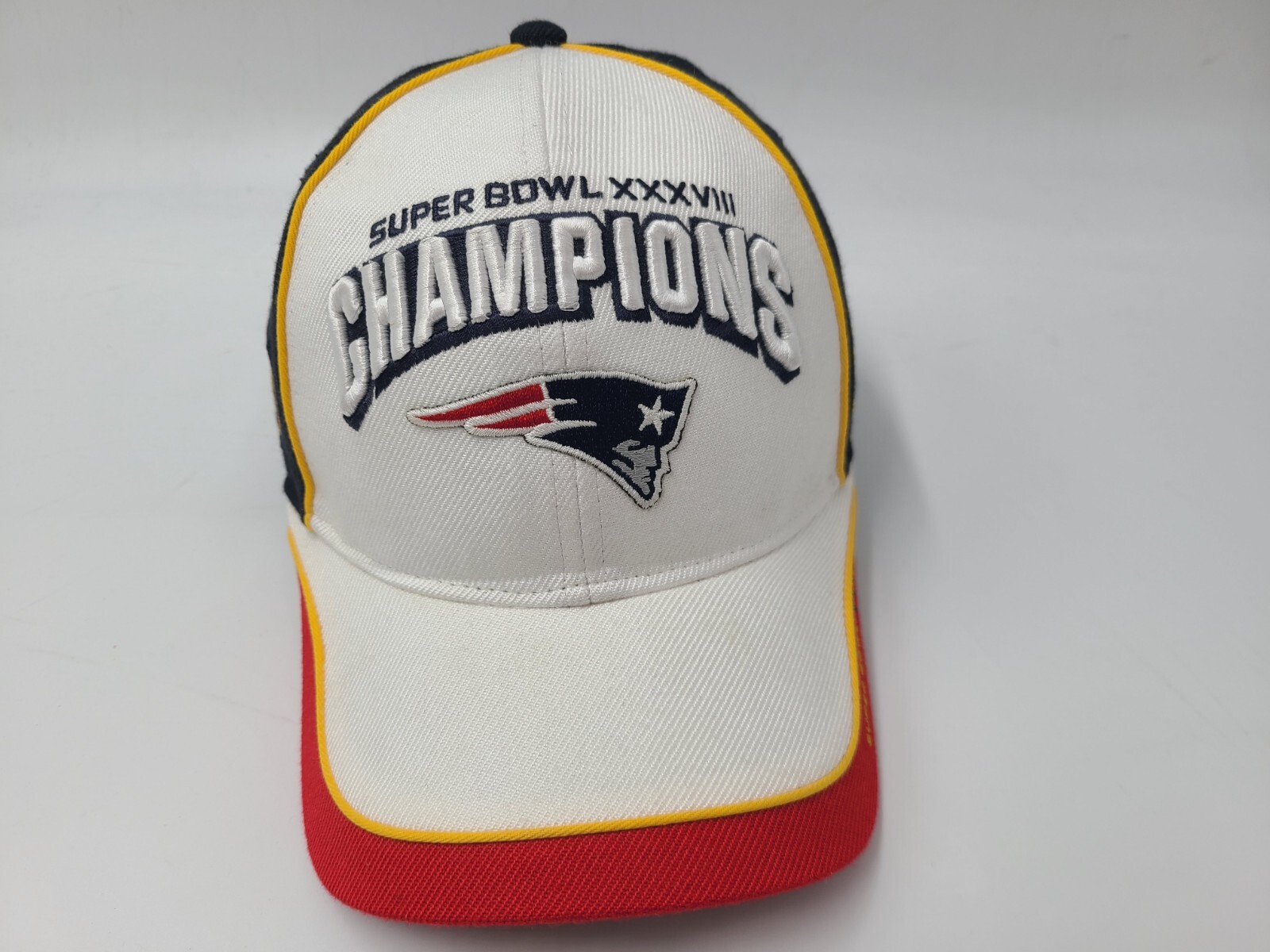 New England Patriots Super Bowl XXXVIII Champions Adjustable Reebok NFL Cap