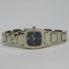 NINE WEST Diamond 9W/1836 Three-Hand Quartz Women's Watch Sz. 6" New Battery