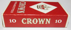 VINTAGE EMPTY 10 Cigarette Cardboard Box Crown Cork Tips London — photo 3