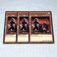 Yugioh Tribe Infecting Virus 1st Edition 3 Card Set NM SBC2