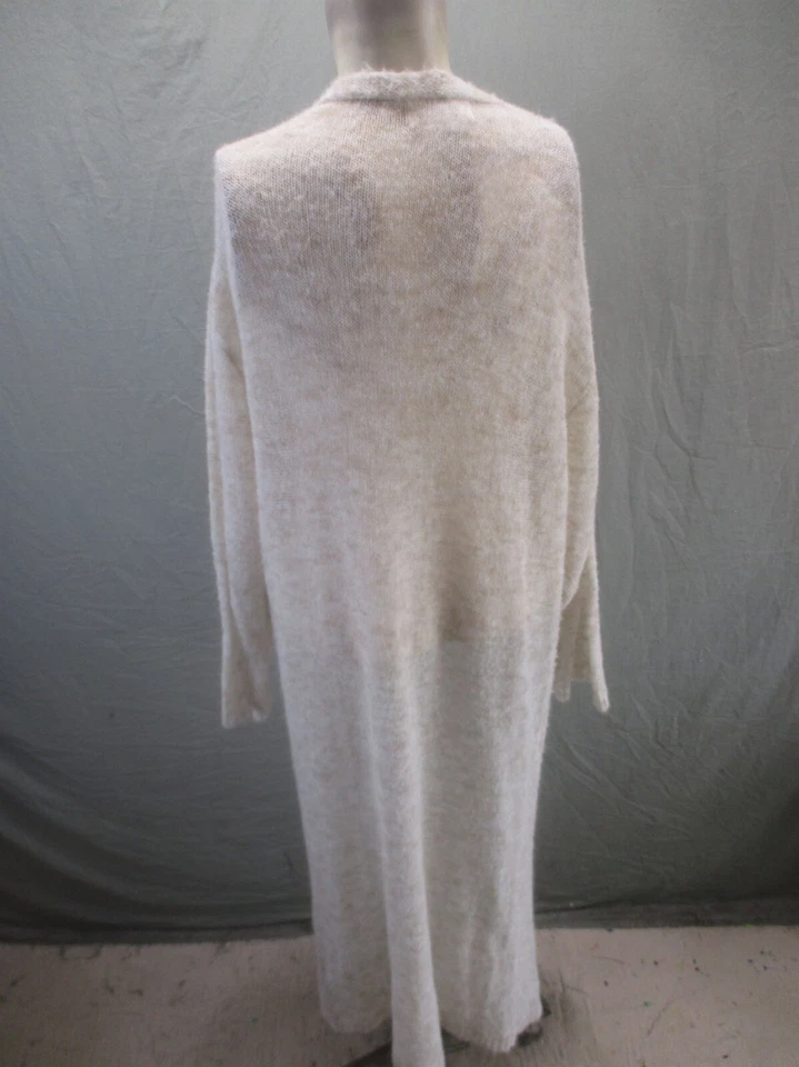 Maxi Cárdigan ANTHROPOLOGIE Talla Única Mujer Lana Marfil Manga Larga Frente Abierto 468 Foto 4 de 4