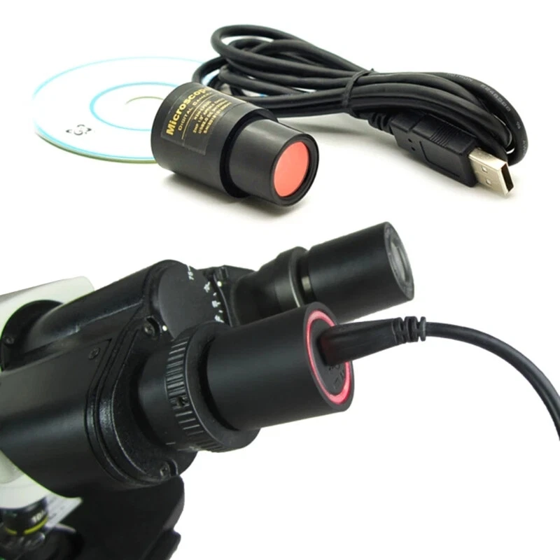 CMOS USB Microscopio Cámara Digital Ocular Controlador Libre para Microscopio Ocular-