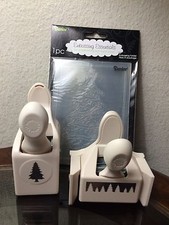 Martha Stewart Christmas Tree Punch Border Punch And Embossing Folder