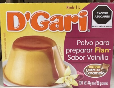 D'gari Mexican Style Caramel Custard Flan Mix - Vanilla Flavor (Pack of 6)