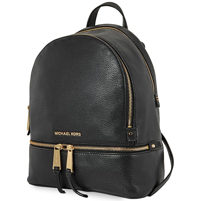 michael kors leather backpack womens