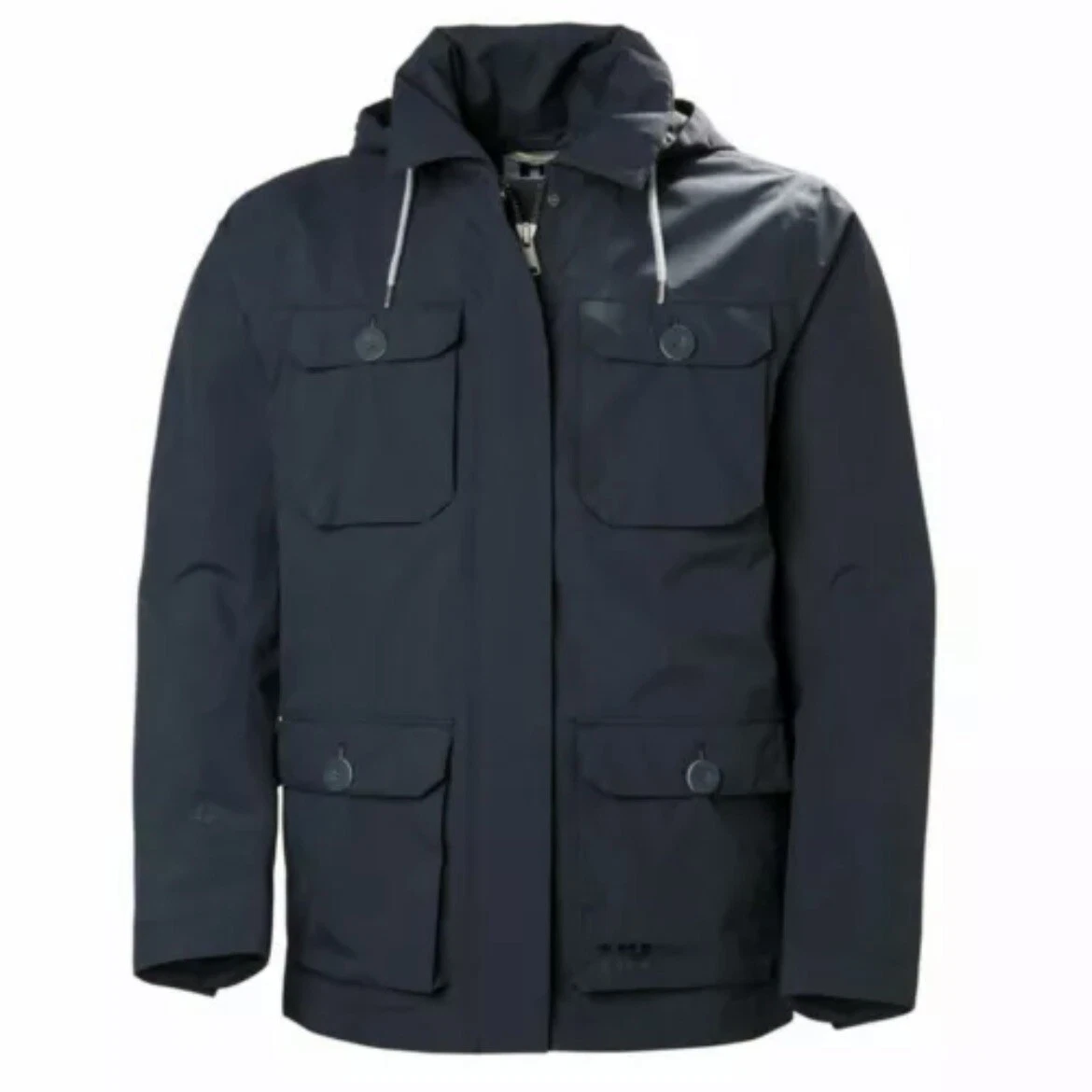 Helly Hansen Coat Mens S Kobe Field Jacket Hooded 597 Navy Blue