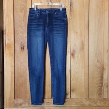 Kut from the Kloth Donna High Rise Ankle Skinny Jeans, Size 2, Blue Wash Denim