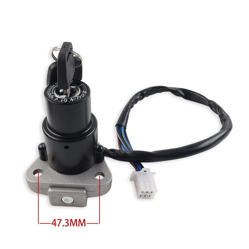 Juego de bloqueo interruptor de encendido tapa de gas combustible para Kawasaki KL250 KLR250 KL650 KLR650 EE. UU. Foto 4 de 4