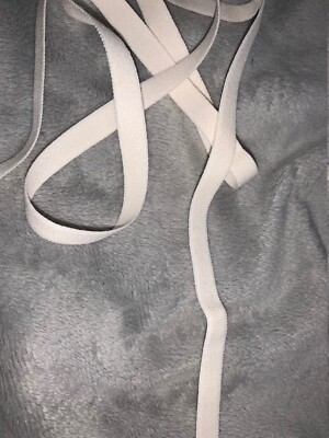 20 yards soft cream costume velveteen sewing stretch elastic 3/8'' wide