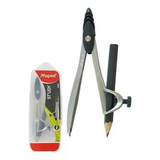 MAPED Study Maths Geometry Set Compass with Pencil Set Precision Pencil Holder