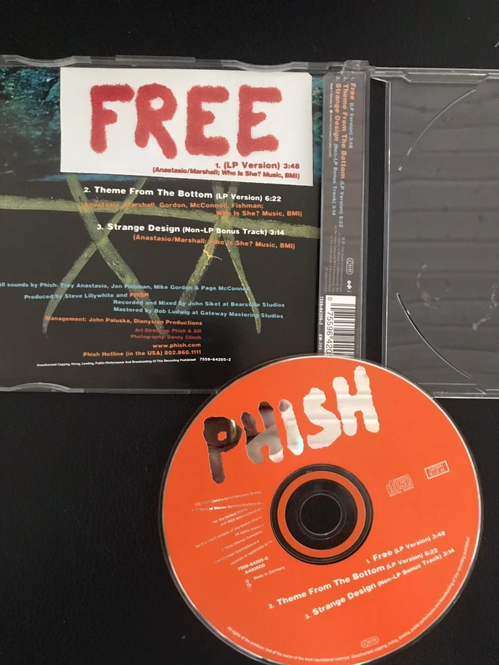 2  CDs :    PHISH   -   Free , Single   +   Billy  Breathes  , Psychedelic Rock - Bild 2 von 4