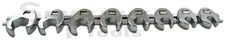 8PC 3/8 DRIVE FLARE NUT CROWFOOT WRENCH SET with Holder- Metric