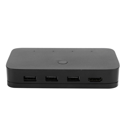 4‑Port Switch Black HD Video Electronic Adapter KVM 3840 X 2160 At 30Hz NEW - Afbeelding 2 van 12