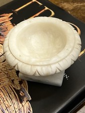 Italian Doll House Bird Bath Alabaster Marble...