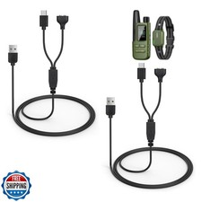2-Pack Dog Shock Collar Charger Cord Replacement for Jugbow Train