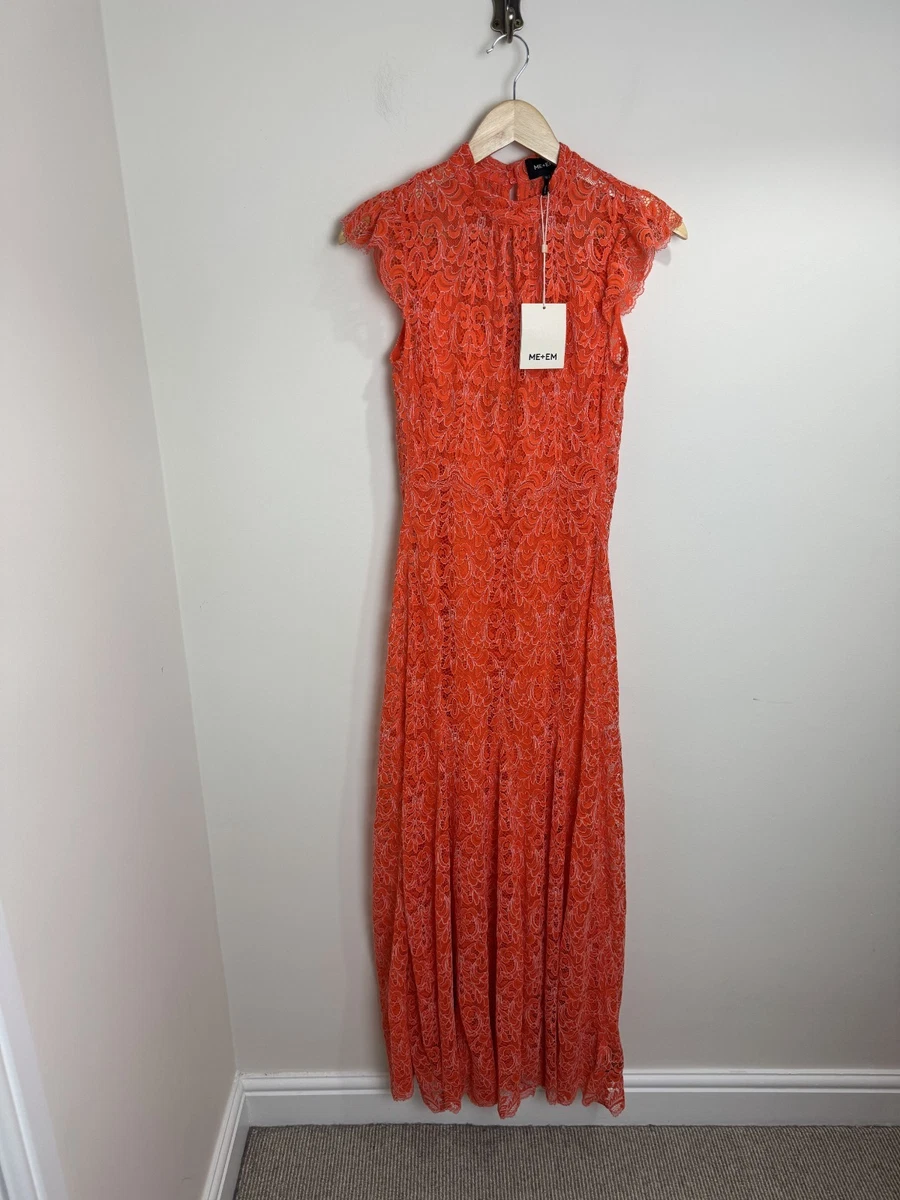Lace Orange Plus Size Dresses for Women for sale | eBay UK
