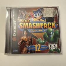 Sega Smash Pack: Vol. 1 (Sega Dreamcast, 2001) CIB Complete Tested Clean Disc