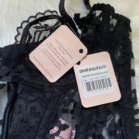 Agent Provocateur ~ &ldquo;DENVER&rdquo; Lace BASQUE  / Black / 32C  / NWT     MSRP: $790