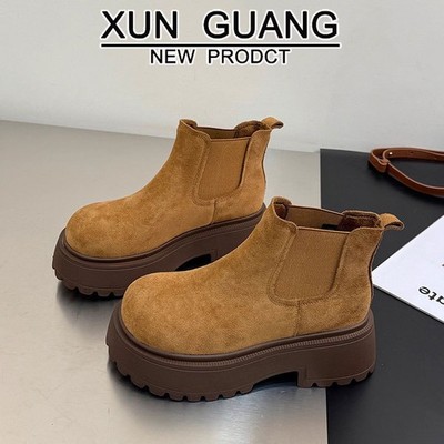 Thick Soled Height Increasing Short Boots for Women Autumn/winter Short Boots