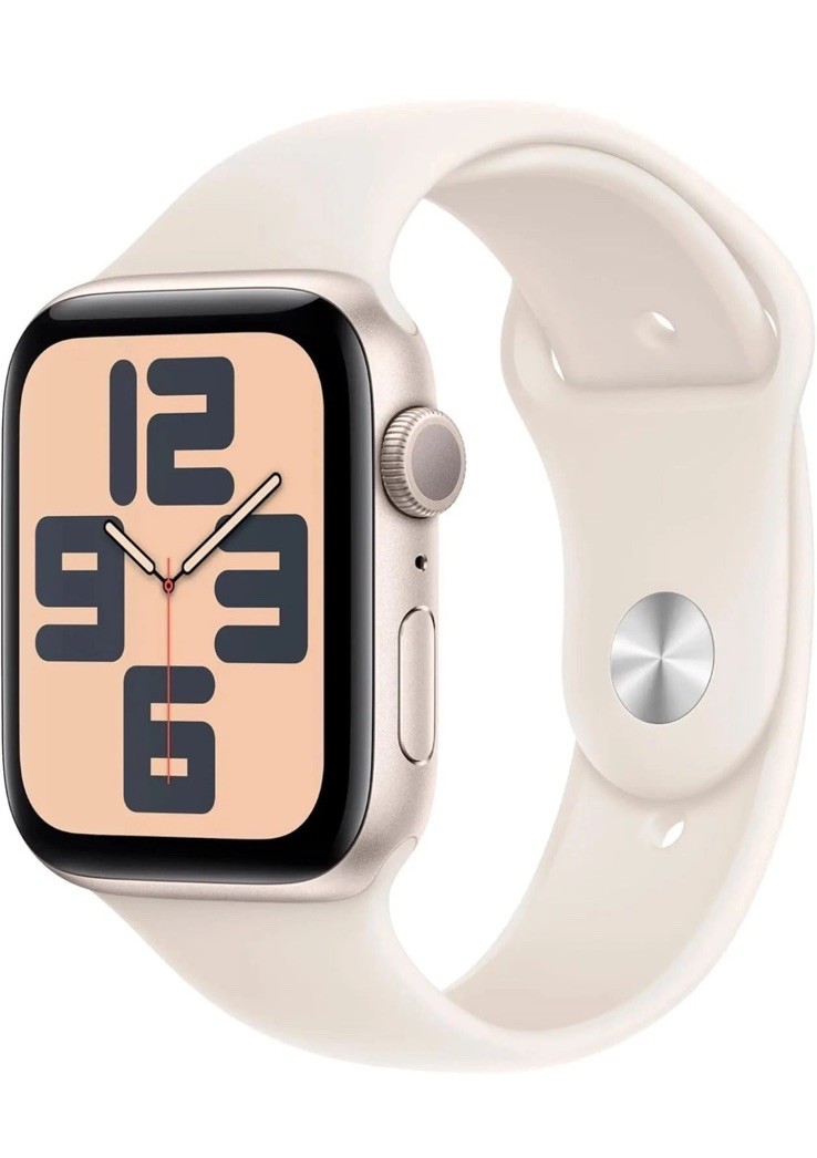 時計 Apple Watch SE 44mm Apple Watch SE 44mm Gold Aluminum Case Starlight Sport Band
