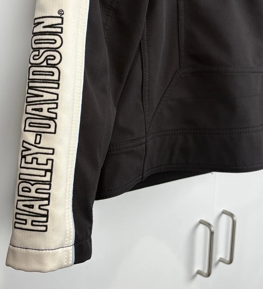 Harley Davidson мотоцикла езды куртка мужская большой молнии карманы вышивка логотип - Изображение 4 из 4