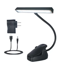 Rechargeable 26LED 3 Mode Music Stand Light Clip-on Reading Light With USB Cable