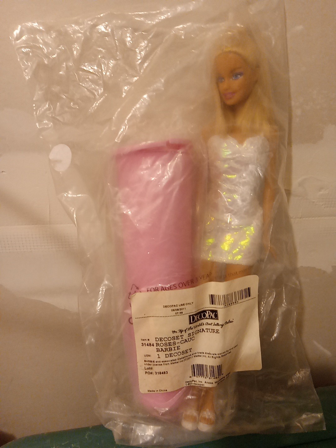 RARE MIP Deco Pac Bakery Barbie CAKE TOPPER Blonde  Caucasian