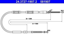 ATE Handbremsseil Seilzug Feststellbremse für TOYOTA COROLLA Liftback (E11)