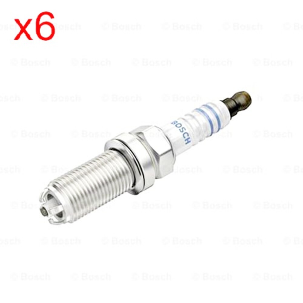 BOSCH Spark Plug 6 pcs For VOLVO V50 S40 II 2 C70 Convertible C30 MS 2.4L 2004-