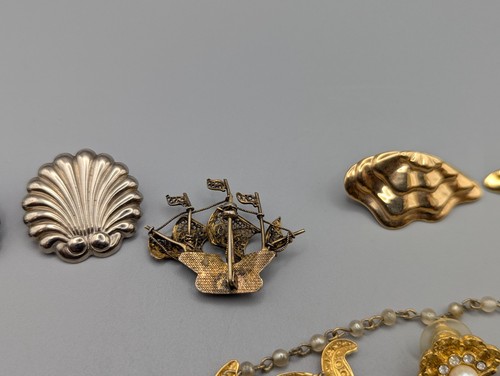 10 PCS Vintage Wearable Nautical Ocean Coastal Beach Sea Life Jewelry - Picture 8 of 10