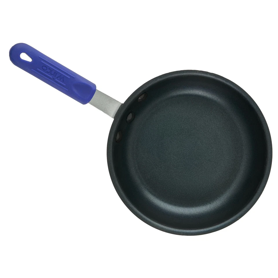 Winco AFPI-8NH, Sartén de aluminio lista para inducción de 8 pulgadas con revestimiento antiadherente, Foto 2 de 4