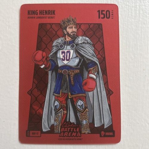Bo Jackson Battle Arena King Henrik Lundqvist Debut RBF-17 Red BF Battlefoil