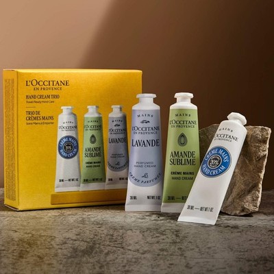 Authentic L'Occitane Hand and Body Care Nourishing Travel Favorites Set