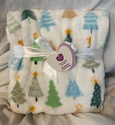 Parent's Choice Christmas Tree Design Plush Baby Blanket, 30'' x 36''