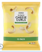 Tesco Cheese Curls 10 Pack 150G Pack Of 2
